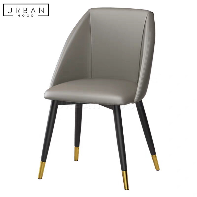 PRISSY Modern Leather Dining Chair