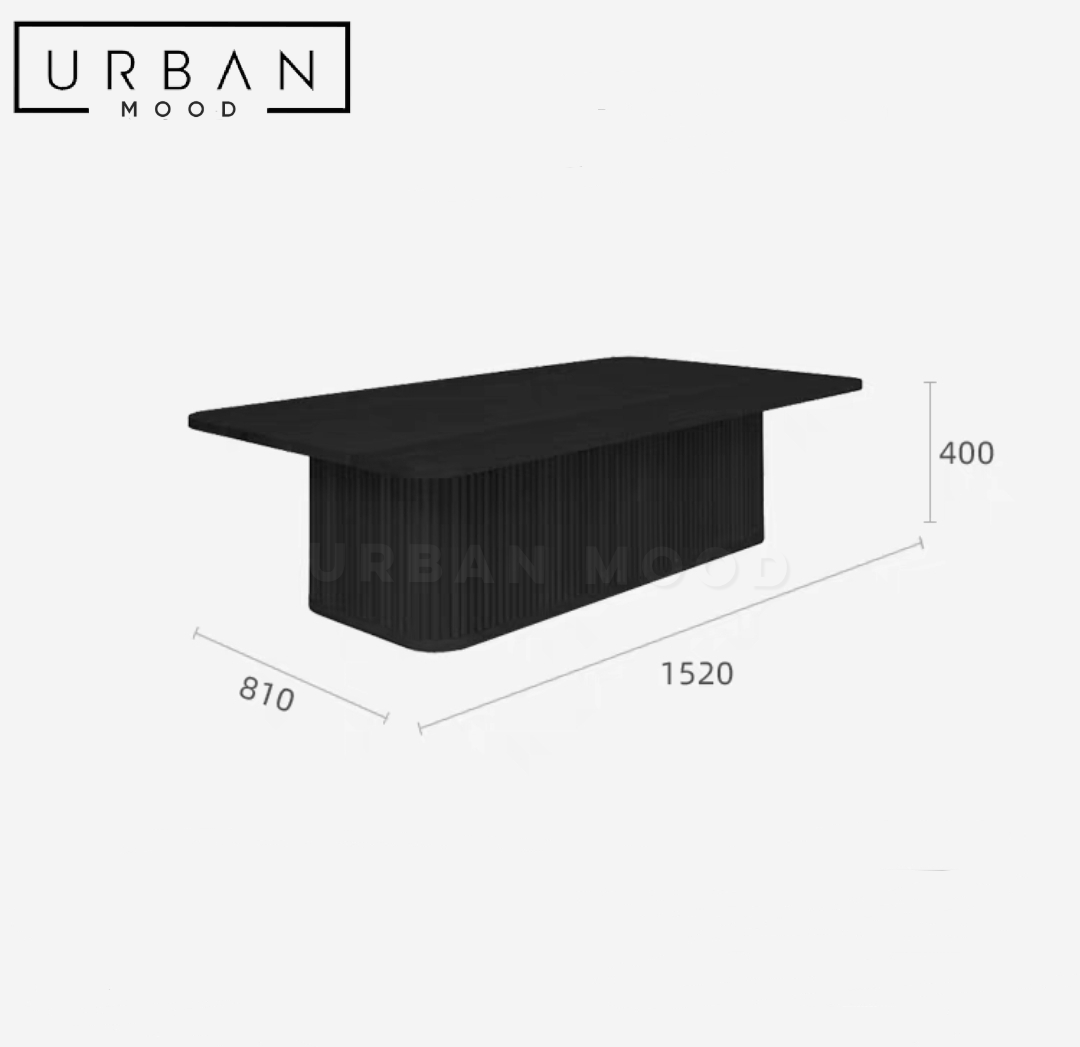 PULSE Modern Solid Wood Coffee Table