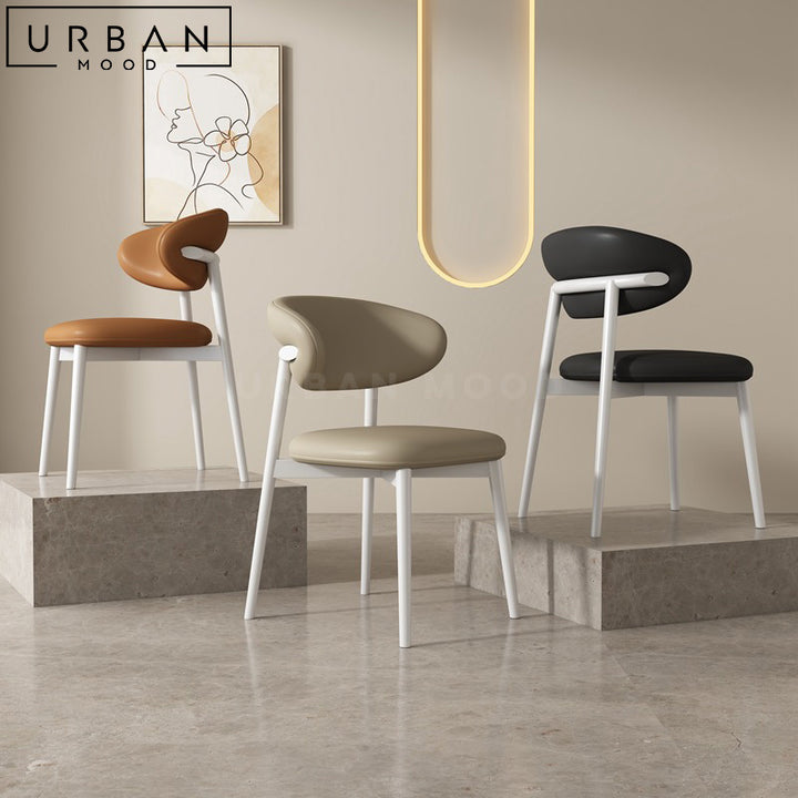 QUEL Modern Leather Dining Chair