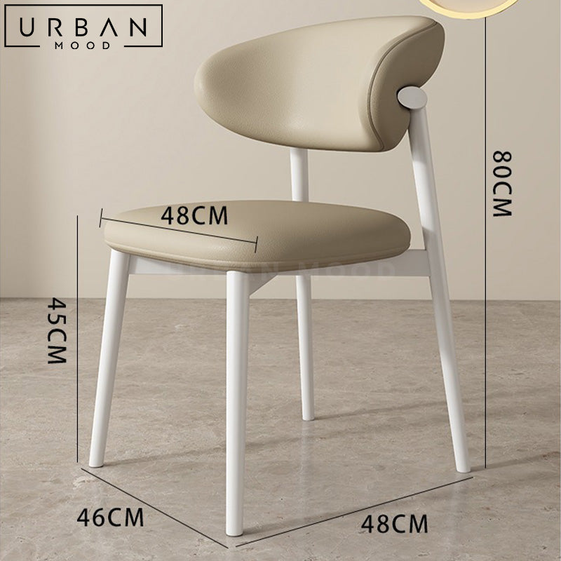 QUEL Modern Leather Dining Chair