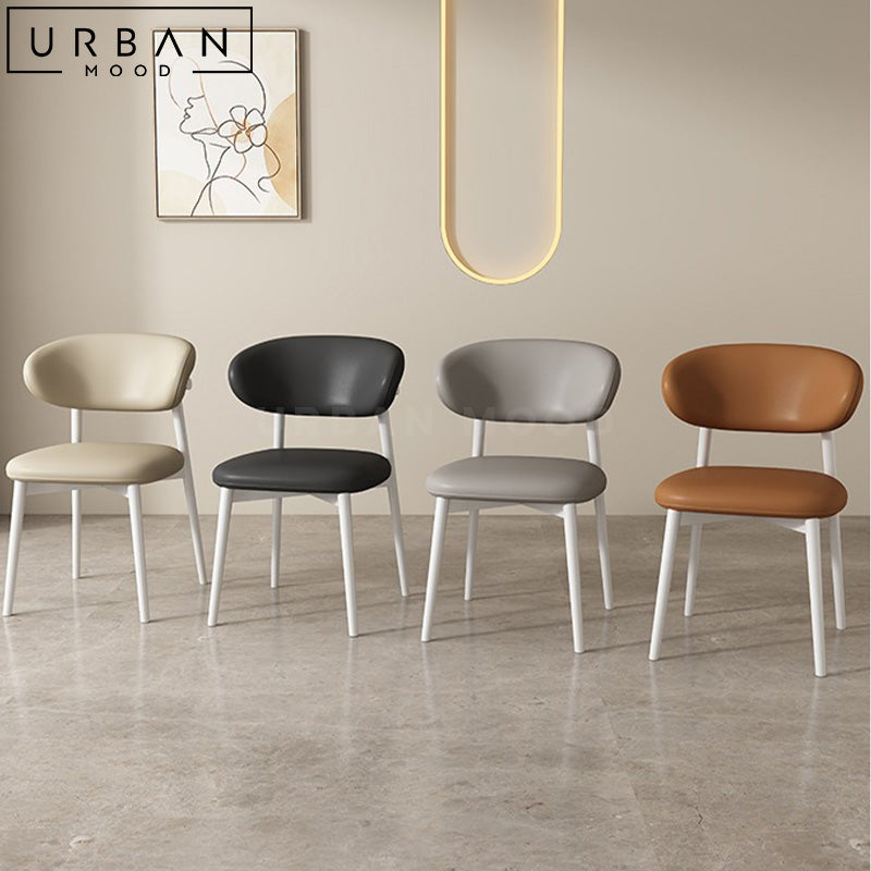 QUEL Modern Leather Dining Chair