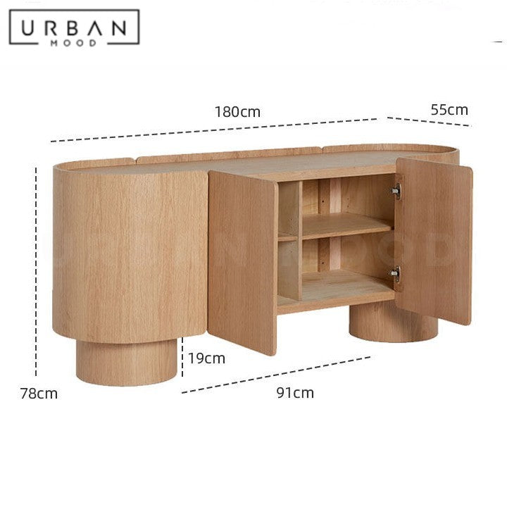 QUINTOS Modern Solid Wood Sideboard