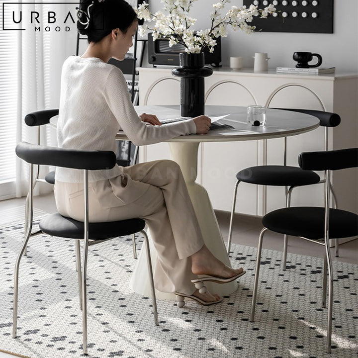 QUORA Modern Sintered Stone Round Dining Table