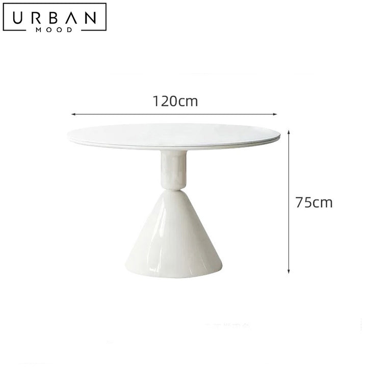 QUORA Modern Sintered Stone Round Dining Table