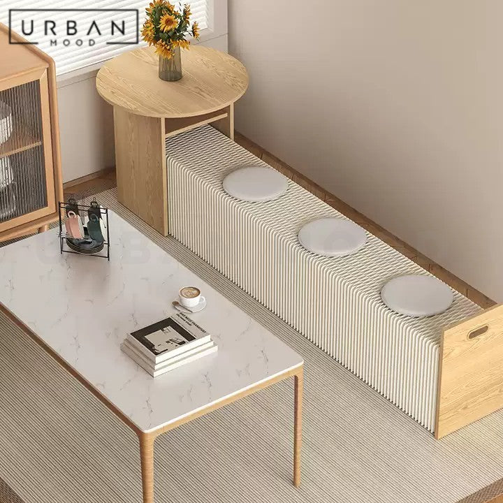 VIST Modern Extendable Side Table & Bench