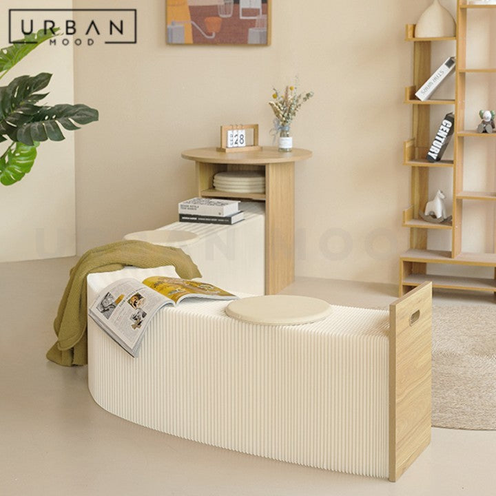 VIST Modern Extendable Side Table & Bench