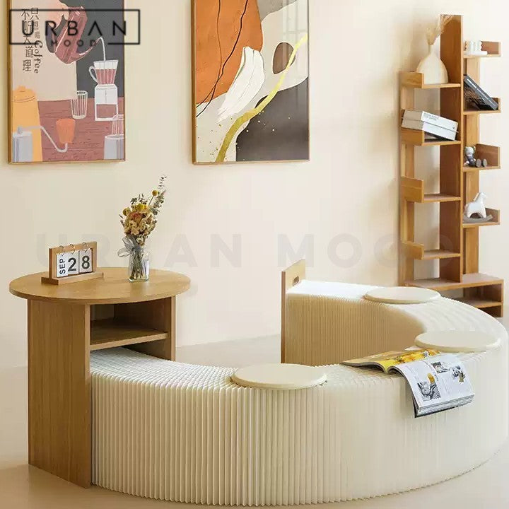 VIST Modern Extendable Side Table & Bench