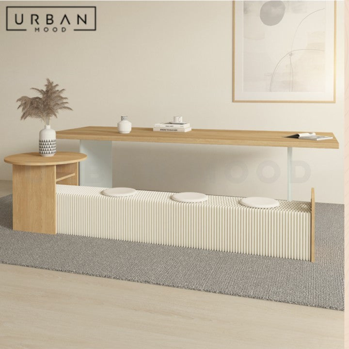 VIST Modern Extendable Side Table & Bench