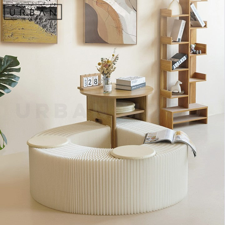 VIST Modern Extendable Side Table & Bench
