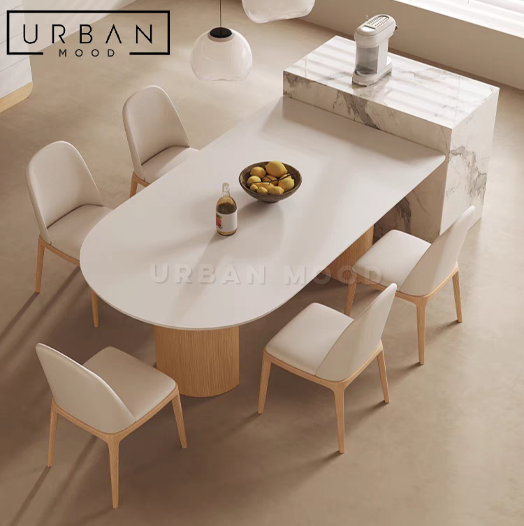 QUADRO Japandi Sintered Stone Dining Table