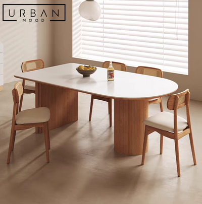 QUADRO Japandi Sintered Stone Dining Table