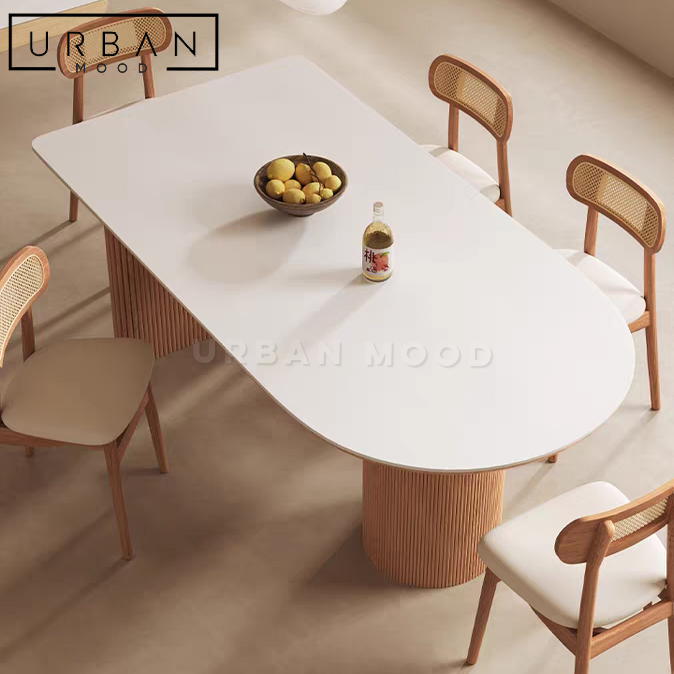 QUADRO Japandi Sintered Stone Dining Table