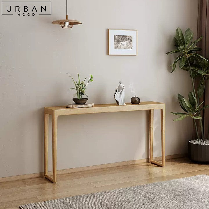 RATCH Japandi Solid Wood Console Table