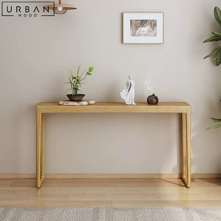 RATCH Japandi Solid Wood Console Table