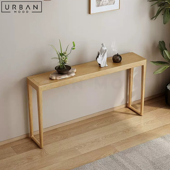 RATCH Japandi Solid Wood Console Table