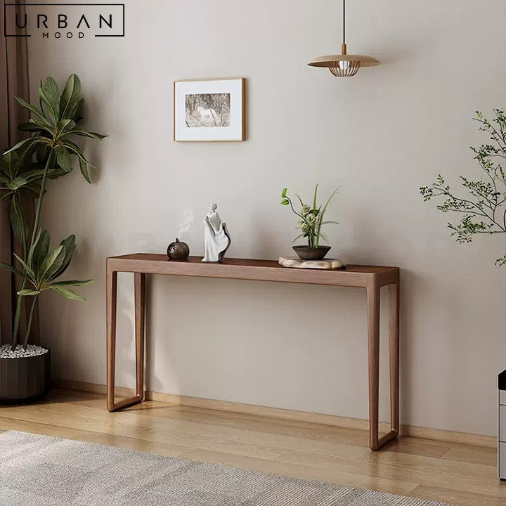 RATCH Japandi Solid Wood Console Table