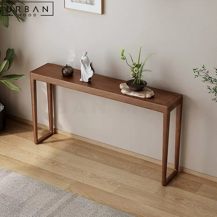 RATCH Japandi Solid Wood Console Table