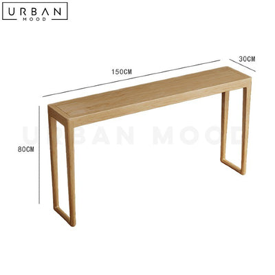 RATCH Japandi Solid Wood Console Table