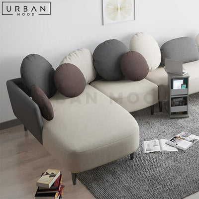 RACHAEL Modern Fabric Sectional Sofa