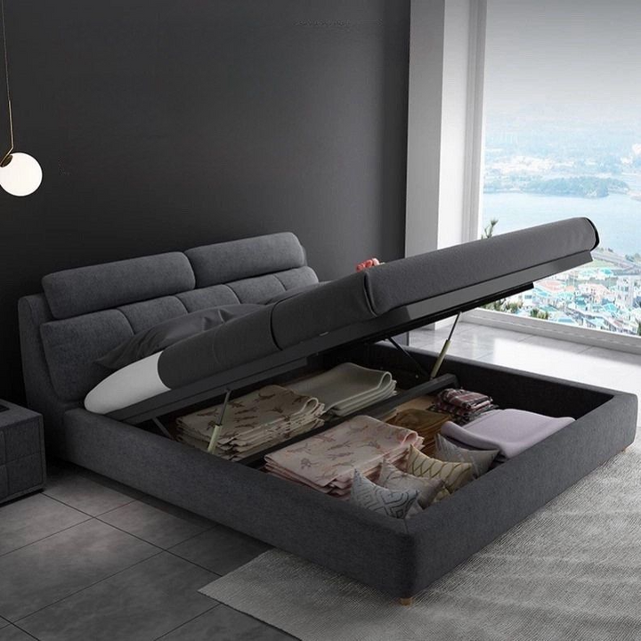 RADCLIFFE Modern Fabric Bedframe - Urban Mood Singapore