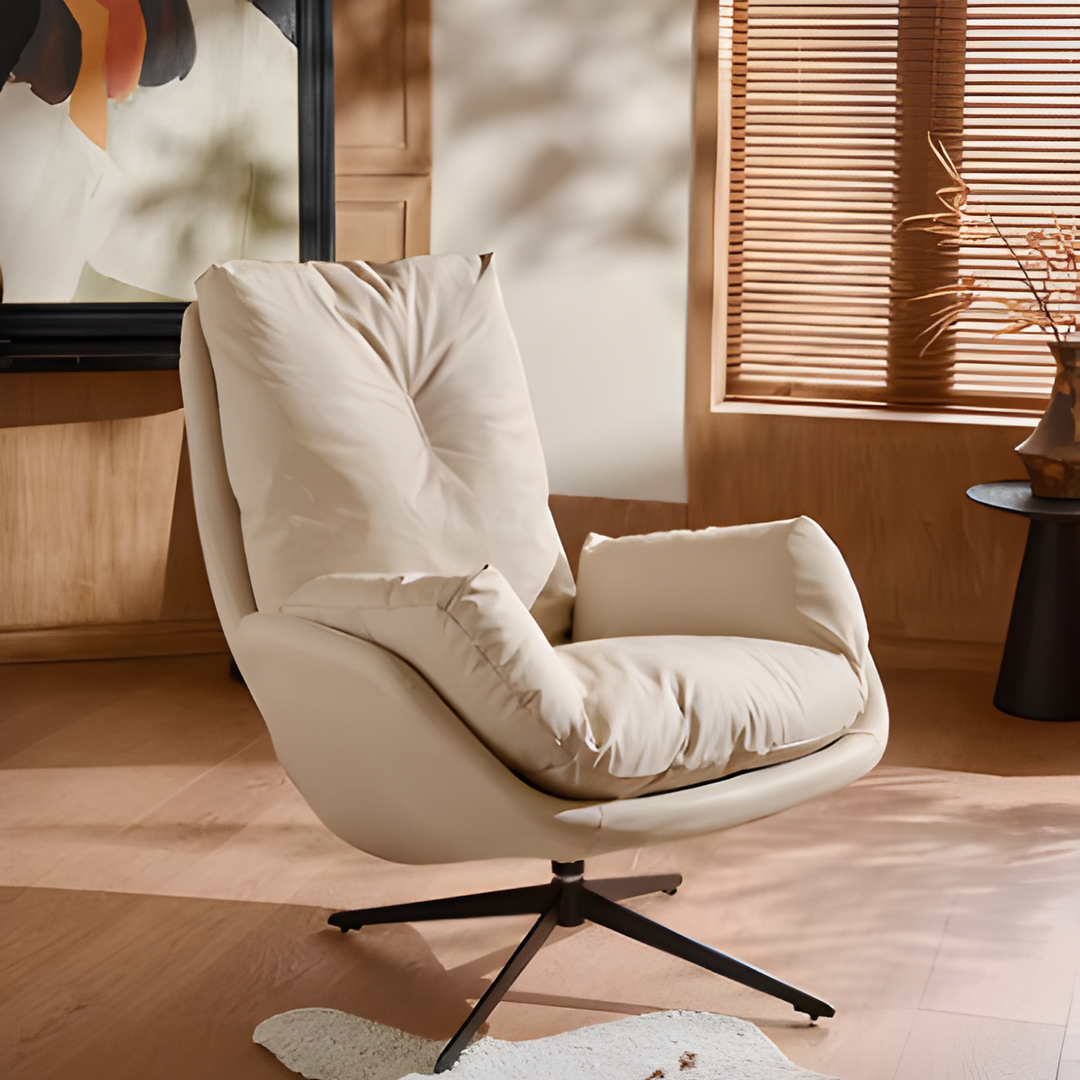 RADIENNE Modern Scratch Proof Leather Lounge Chair - Urban Mood Singapore
