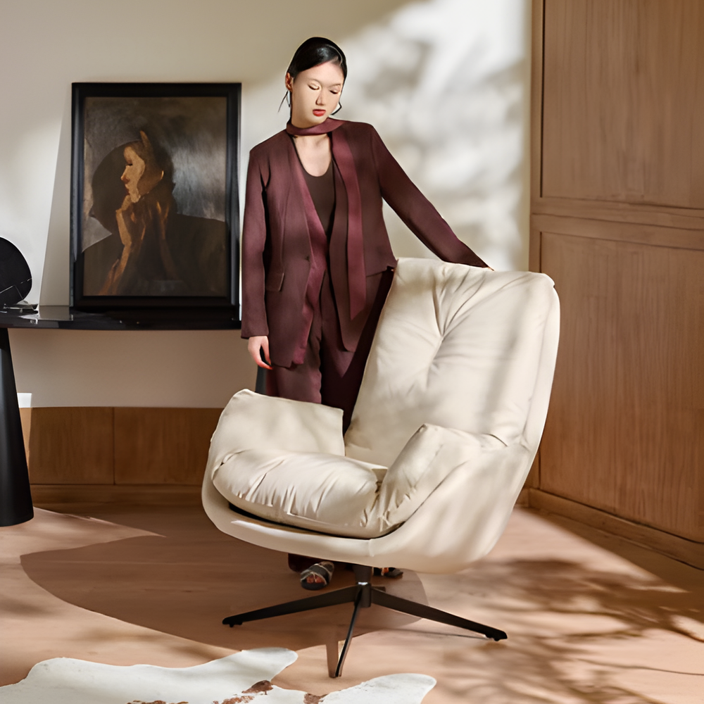RADIENNE Modern Scratch Proof Leather Lounge Chair - Urban Mood Singapore