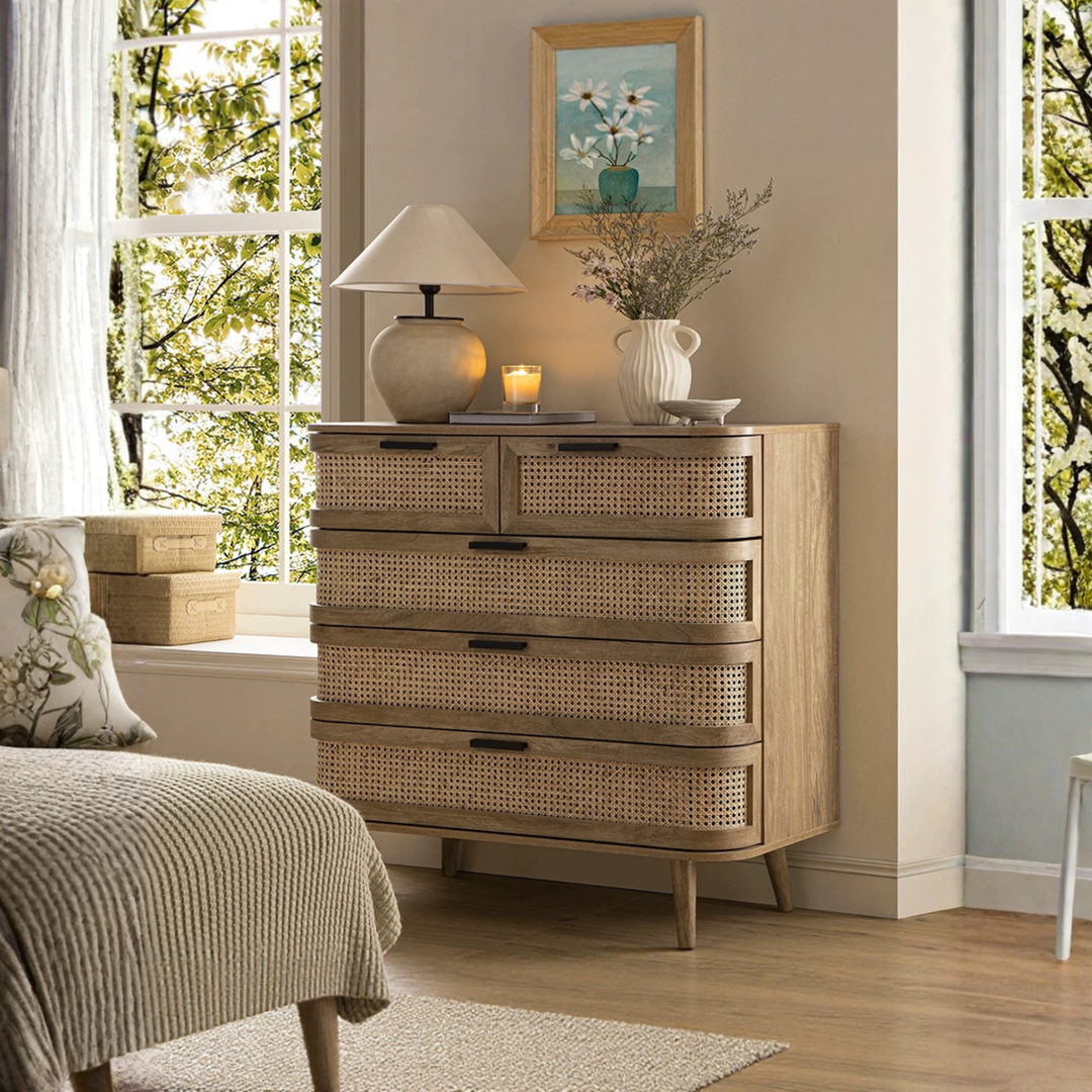 RADIUS Vintage Rattan Chest Of Drawer - Urban Mood Singapore