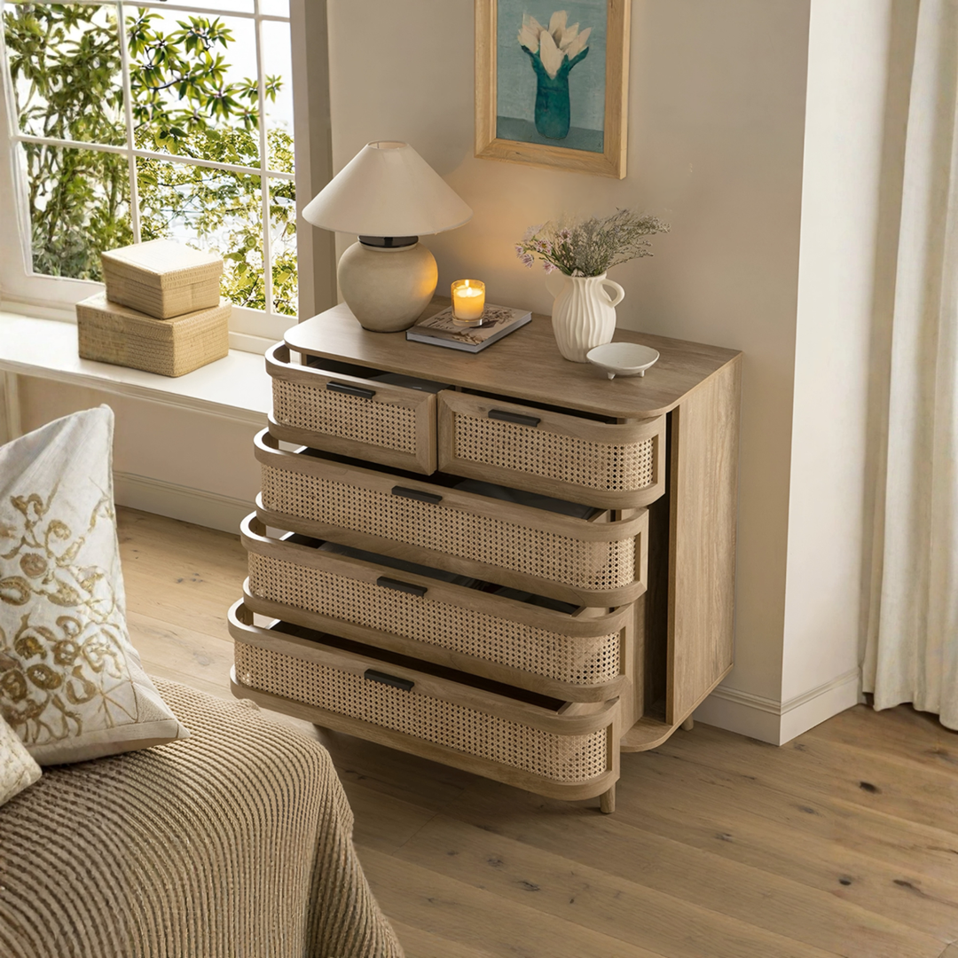 RADIUS Vintage Rattan Chest Of Drawer - Urban Mood Singapore