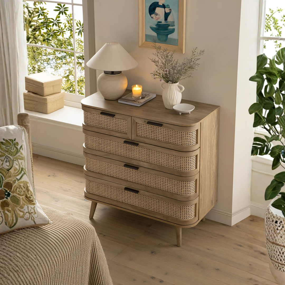 RADIUS Vintage Rattan Chest Of Drawer - Urban Mood Singapore