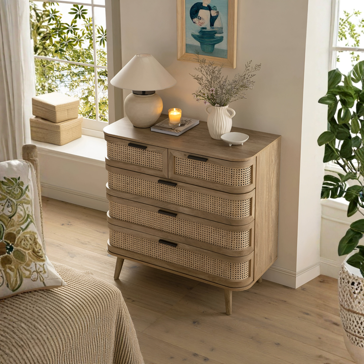 RADIUS Vintage Rattan Chest Of Drawer - Urban Mood Singapore