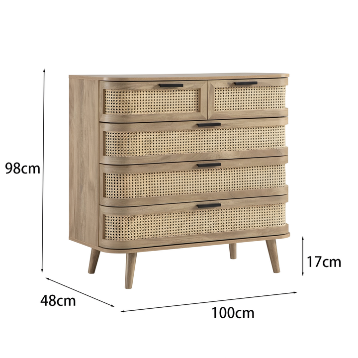 RADIUS Vintage Rattan Chest Of Drawer - Urban Mood Singapore