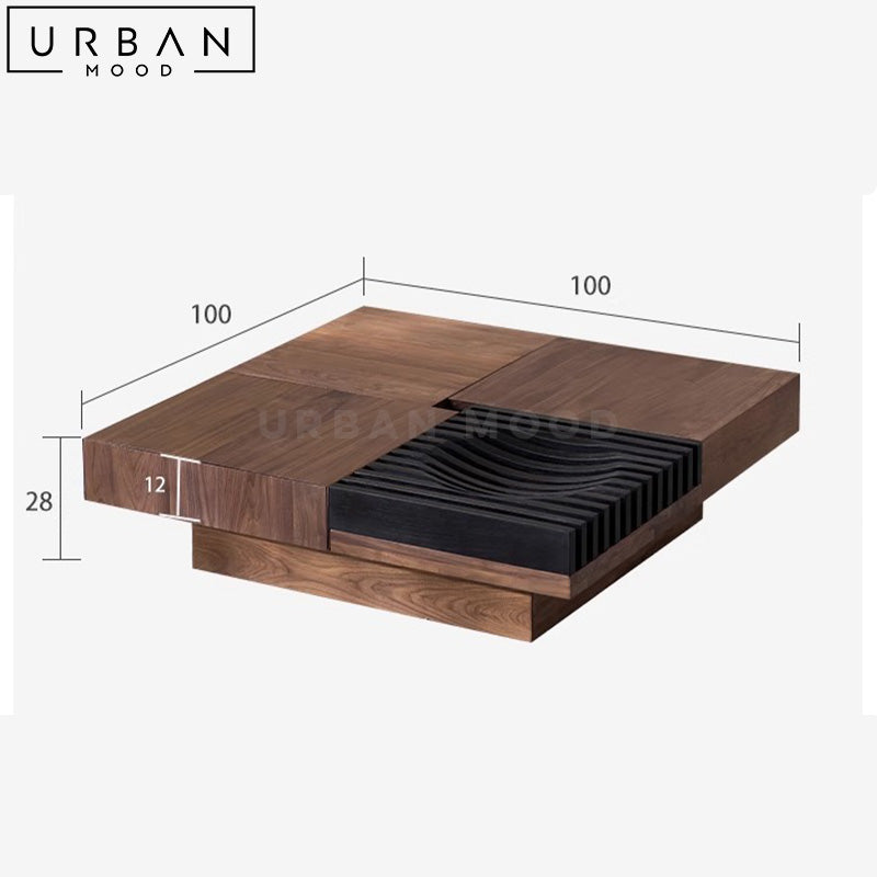 RAEC Modern Solid Wood Coffee Table