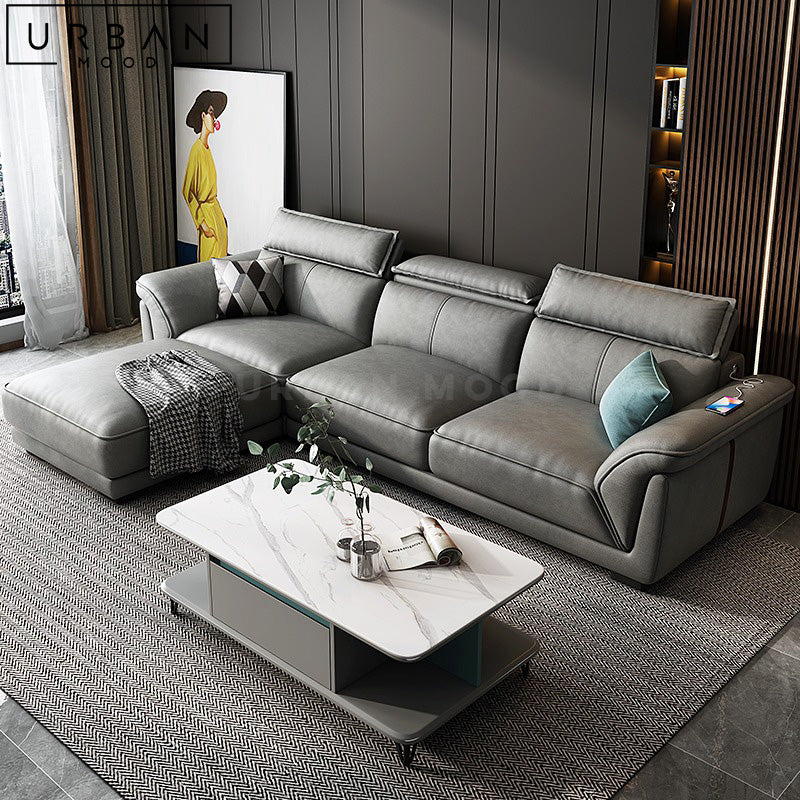 RAFF Modern Leathaire Sofa