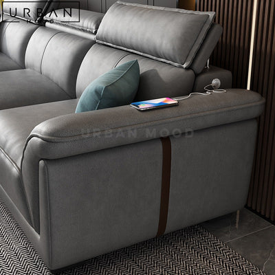 RAFF Modern Leathaire Sofa