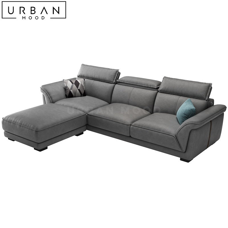 RAFF Modern Leathaire Sofa