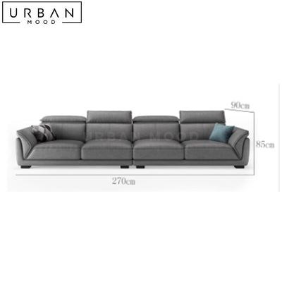 RAFF Modern Leathaire Sofa