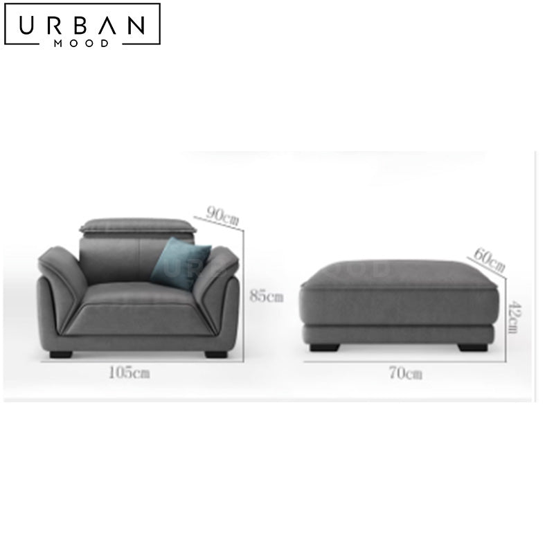 RAFF Modern Leathaire Sofa