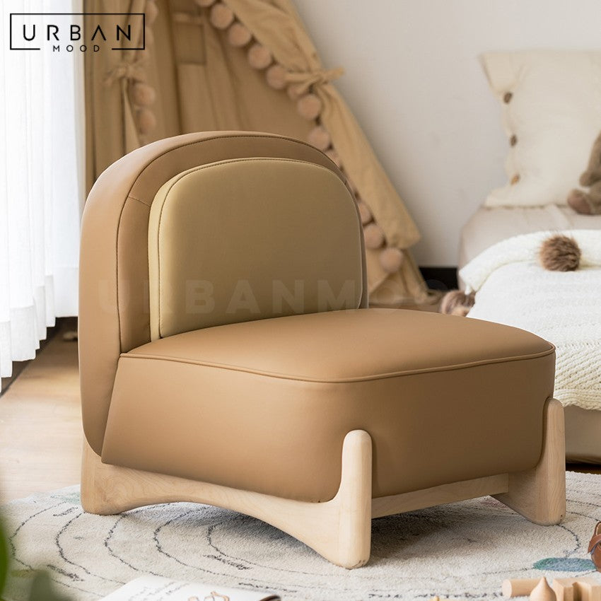 RAILEY Modern Fabric Children Lounge Chair