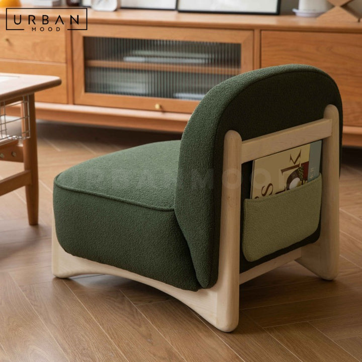 RAILEY Modern Fabric Children Lounge Chair