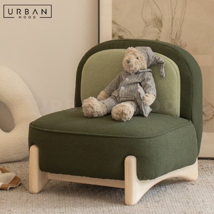 RAILEY Modern Fabric Children Lounge Chair