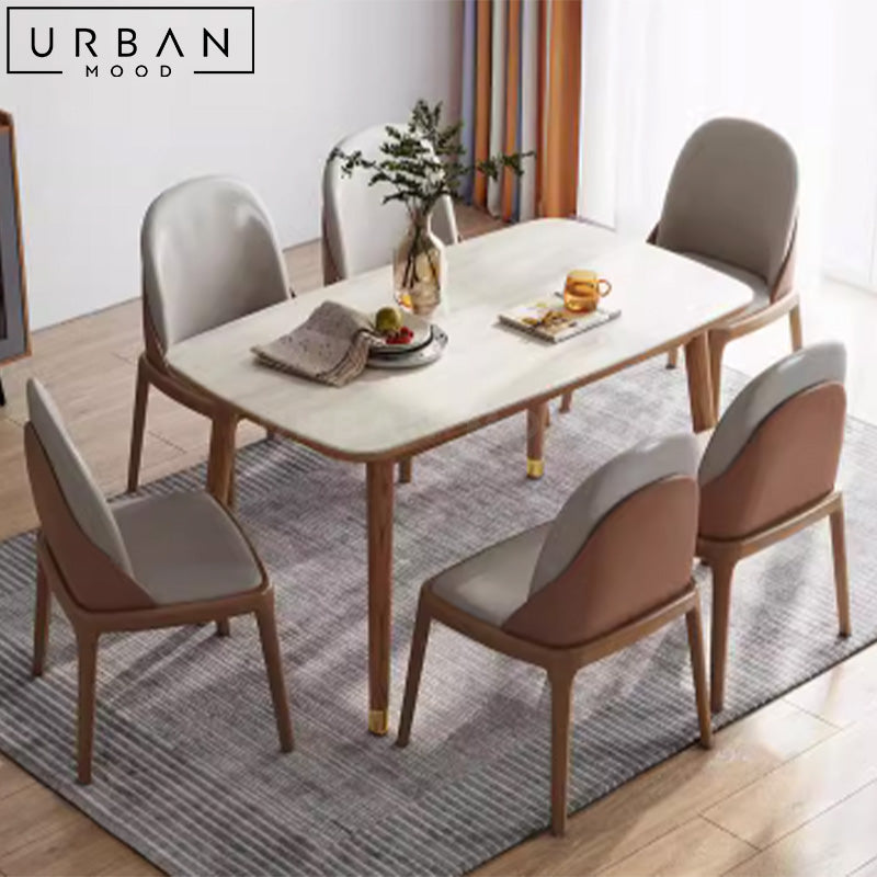 RAINE Modern Solid Wood Dining Table – Urban Mood
