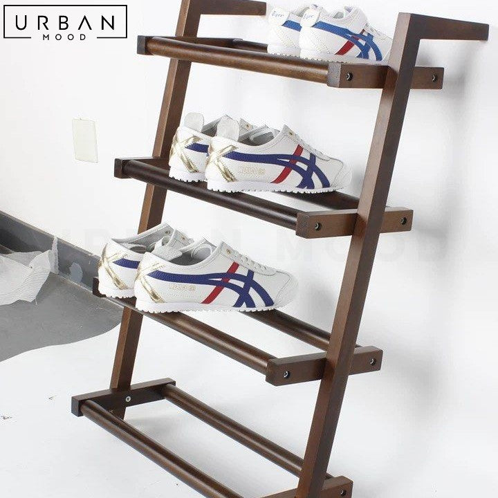 RAKEL Scandinavian Solid Wood Shoe Rack