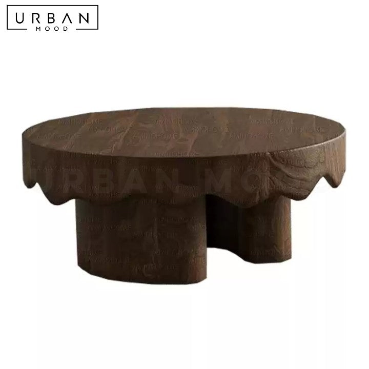 RAMOS Wabi Sabi Round Solid Wood Coffee Table