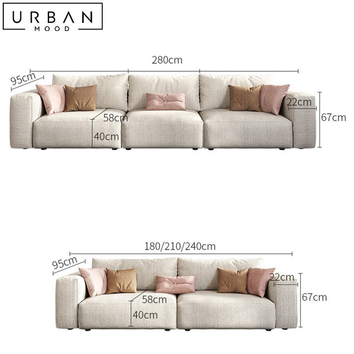 RANCE Modern Fabric Sofa