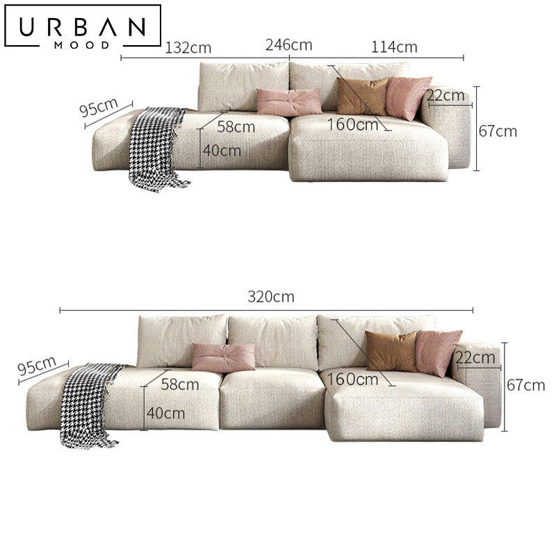 RANCE Modern Fabric Sofa