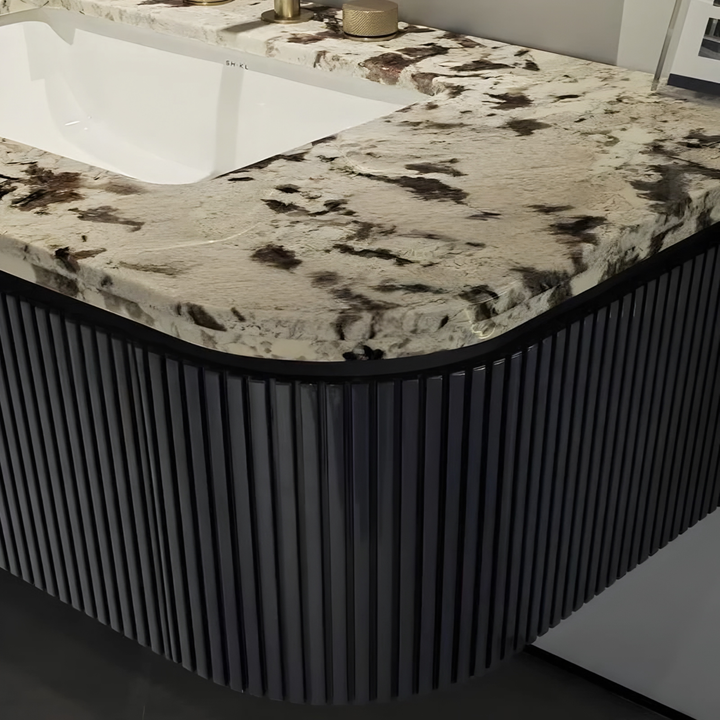 RAVELION Modern Marble Dual-Sink Bathroom Vanity - Urban Mood Singapore