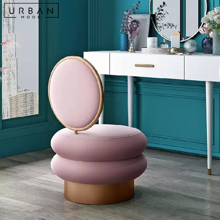 RAVLIC Modern Velvet Vanity Chair