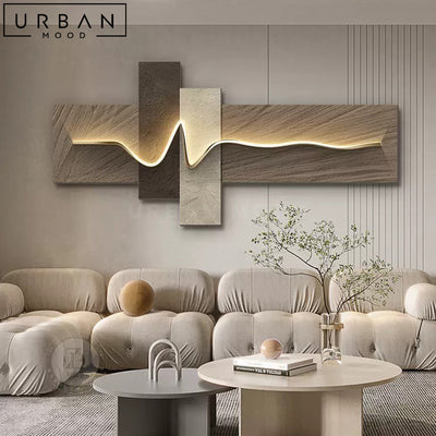 RAYLE Modern Sandstone LED Wall Art