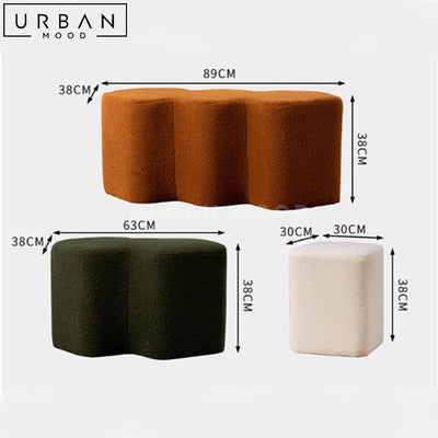 RCURE Modern Boucle Stool