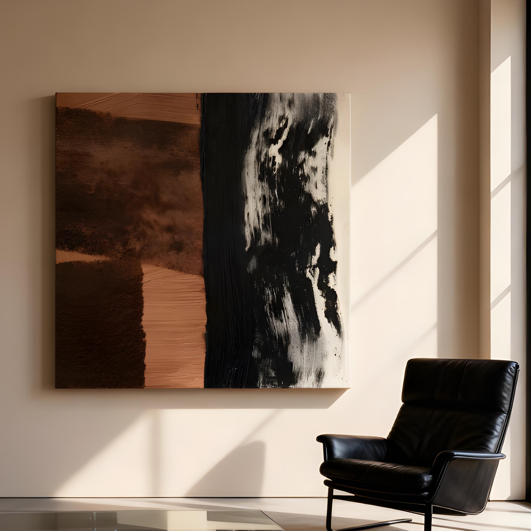 REDFORD Abstract Hand-Painted Oil Painting - Urban Mood Singapore